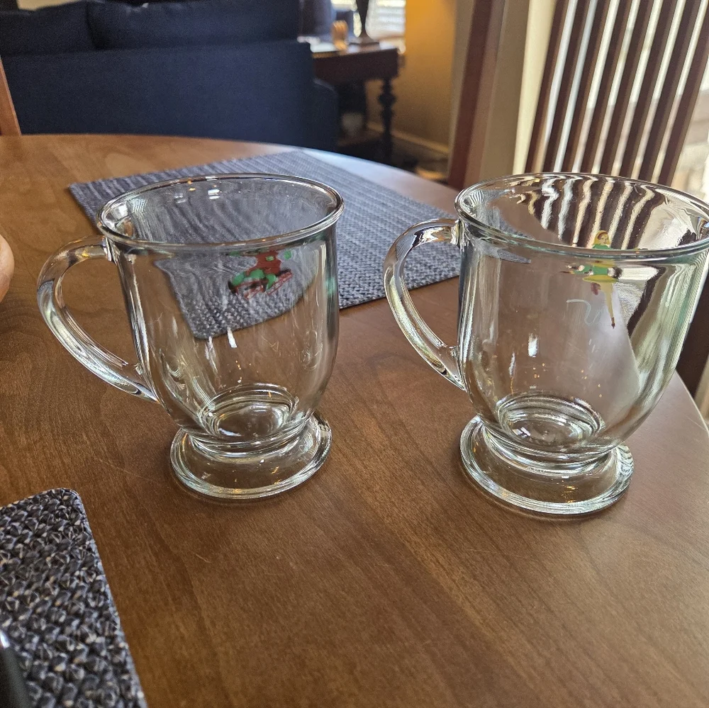 Williams Sonoma Anchor Hocking Winter Sports Mugs